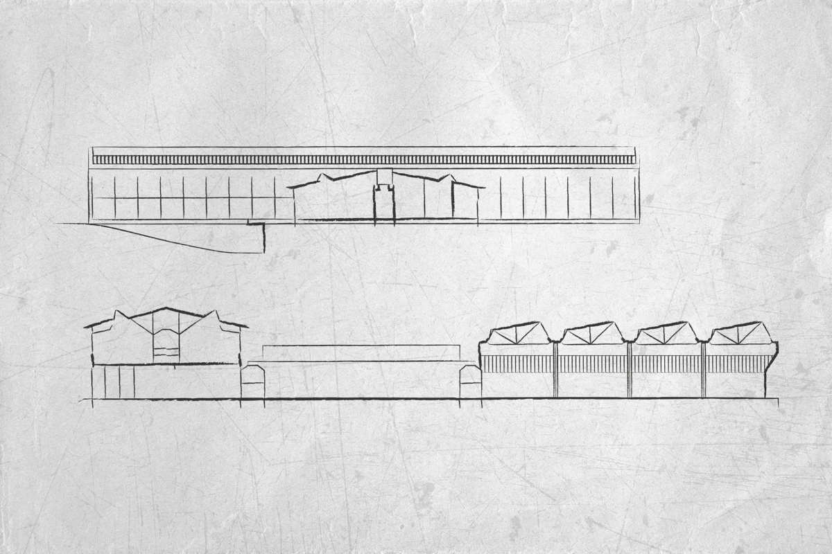 Disegno progetto complesso per piero pirelli 1957 testi223 milano bicocca - Testi 223