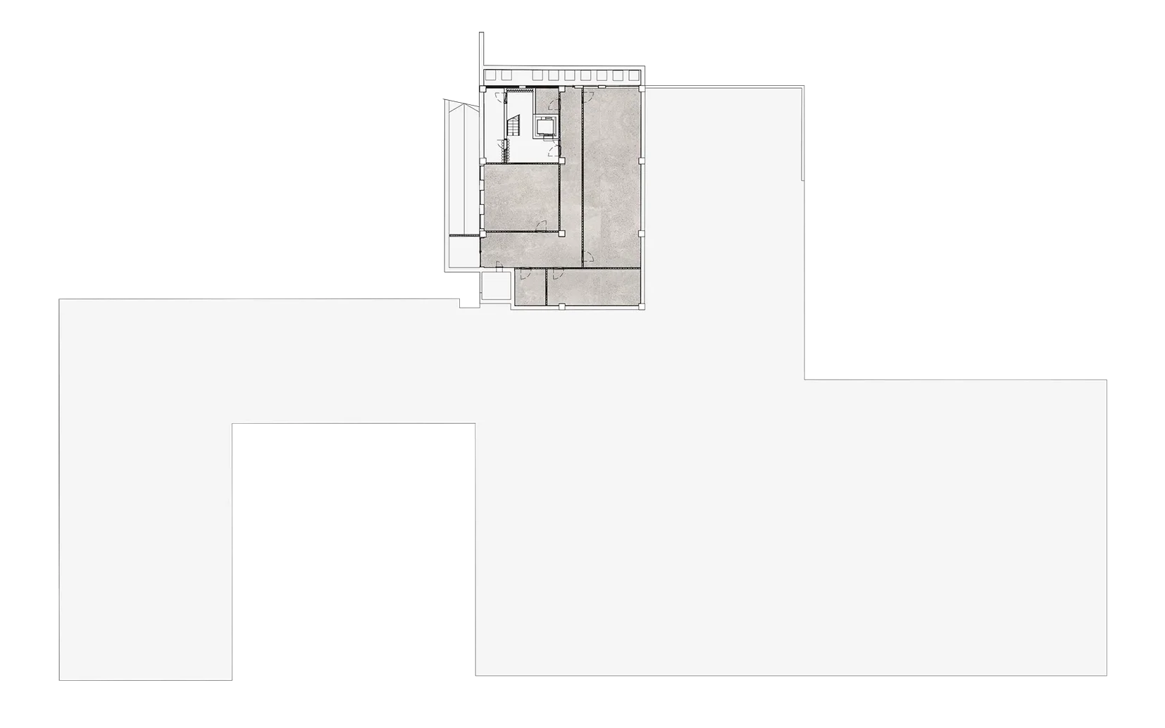 Planimetria piano Interrato complesso testi223 milano bicocca - Testi 223